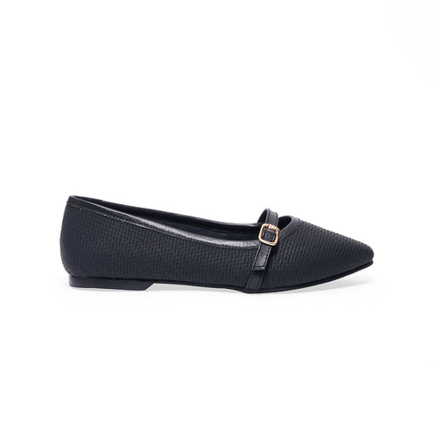 Klara Textured Ballerinas
